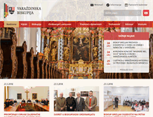 Tablet Screenshot of biskupija-varazdinska.hr
